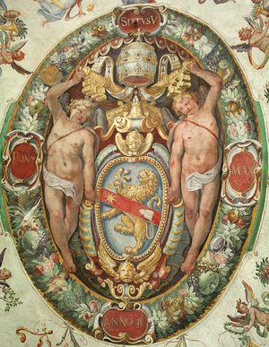 교황 식스토 5세의 문장