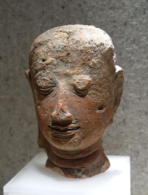 베트남 테라코타 불상 머리