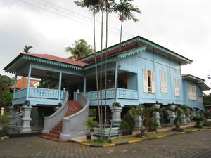 자카르타 타만 미니 인도네시아 인다의 전형적인 말레이 전통 가옥