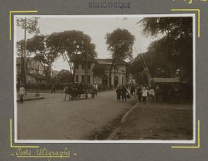 1930년 쩌런 우체국 (현재 5구역 홍방대로와 차우반리엠대로)