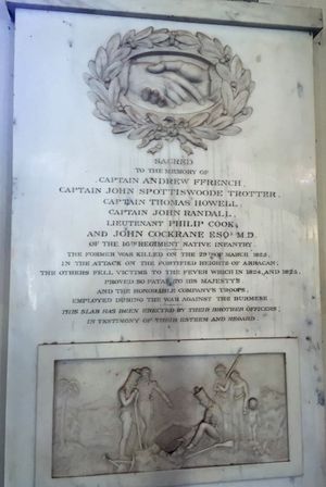 최초의 버마 전쟁 기념비 (세인트 조지 대성당)