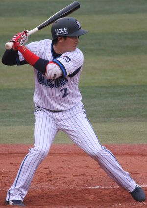 와타나베의 타격폼(2013년)