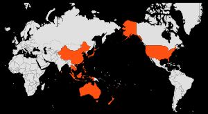 2024년 9월 기준 젯스타 취항 국가