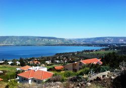 모샤바 키네렛(Kinneret, Israel)에서 바라본 갈릴리 호수
