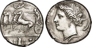 디오니시오스 1세 시대 시라쿠사에서 주조된 데카드라크마