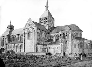 생 베누아 수도원(Abbatiale Saint-Benoit) 남쪽 모습(1893년)