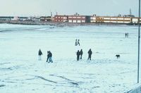 2004년 7월 10일 플라야 그란데(Playa Grande)의 눈 내리는 겨울날