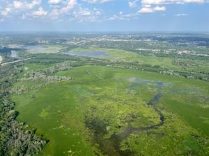 블루밍턴은 남쪽과 동쪽에 미네소타 강 계곡의 일부를 포함하고 있다.