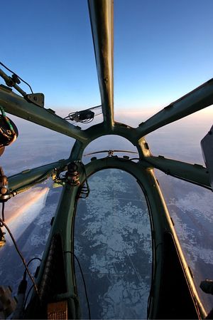 아에로플로트-노르드 Tu-134의 기수 전경 (2009)