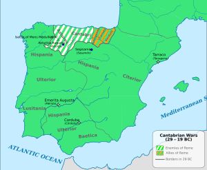 기원전 27년 아우구스투스에 의한 히스파니아의 행정 구역