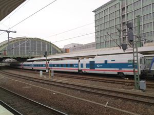 베를린의 스트리시(Swift) 열차의 탈고 9호 차량