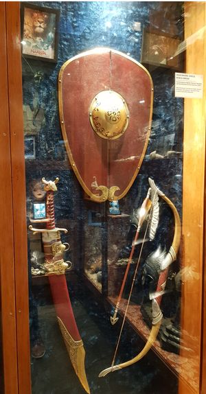 웨타 동굴(Weta Cave)에 전시된 영화 소품