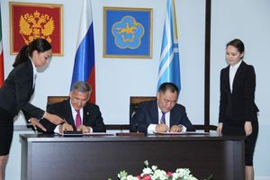 2016년 투바 공화국의 쇼르반 카라울 대통령