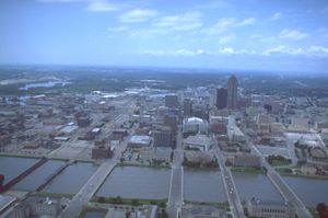 1993년 7월 19일 홍수 피해 항공 사진