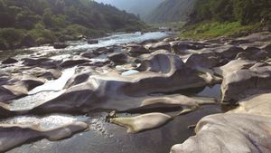 영월 무릉리 요선암 돌개구멍