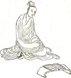 상관주(上官周)가 1743년에 그린 『만효당화전』(萬笑堂畫傳)에 나오는 청나라 시대 장량 그림