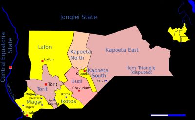 동에콰토리아 주 지도