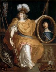 아버지의 초상화를 들고 있는 마드무아젤, 피에르 부르기농 작(베르사유 궁전 박물관)