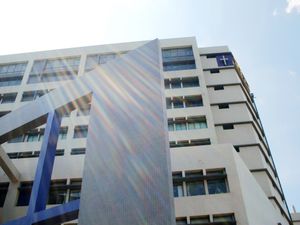 푸젠대학교 의과대학 신축 건물의 한 모퉁이