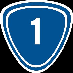 고속도로가 아닌 성도(일반 성도) 표지판 예시