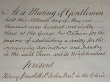 오디햄 농업 협회(Odiham Agricultural Society)는 영국의 수의학 발전에 기여했다.