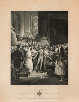 오토 왕의 바이에른 왕실 작별 인사