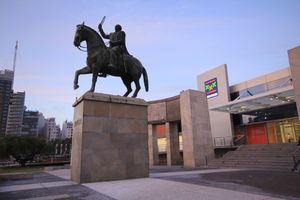 몬테비데오에 있는 리베라 동상