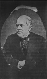 1864년의 사르미엔토. 우제니오 쿠레 촬영.