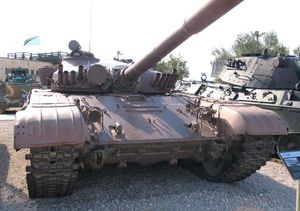 야드 알-시룐 박물관에 전시된 이스라엘군이 노획한 구 시리아군의 T-72M1