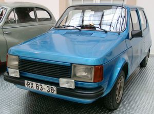 트라반트 P1100 시제차. 이러한 모델 체인지 계획도 존재했지만 실현되지 못했다.