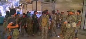 2016년 만비즈에서 미군 지원을 받는 시리아 민주군(SDF) 전투원들