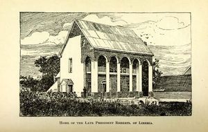 몬로비아에 있는 조지프 로버츠의 옛 저택