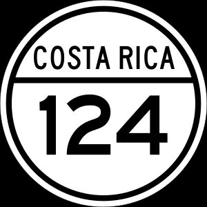 코스타리카 국도 124호선 표지