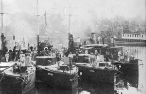 1926년 이전 핀스크의 폴란드 강상 감시선