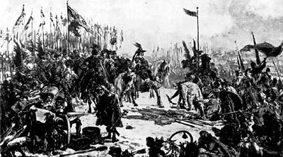 스몰렌스크 요새 해방 후 스몰렌스크 근처에서 말을 탄 국왕 브와디스와프 4세. 얀 마테이코 그림, 제2차 세계대전 때 소실.