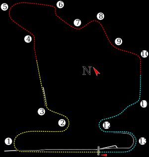 1989년부터 2002년까지 사용된 헝가로링 서킷 레이아웃