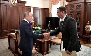 2019년 9월 11일, 드미트리 파트루셰프와 함께한 푸틴