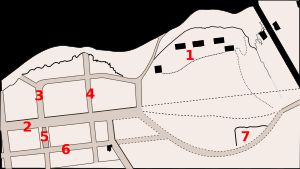 Victoria Street}}) 4. 켄트 스트리트 6. 스파크스 스트리트 7. 배럭 힐 공동묘지