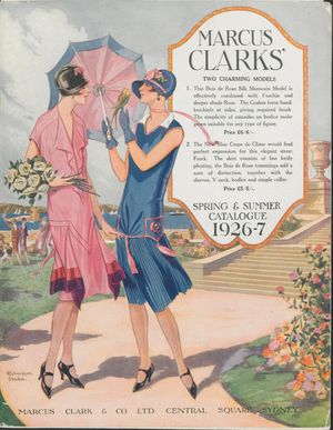 마커스 클락의 1926~27년 봄/여름 카탈로그 표지