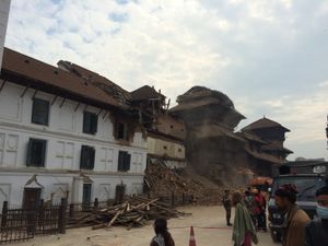바산트푸르 두바르 광장(Nautalle Durbar/Basantpur Durbar Square)의 피해