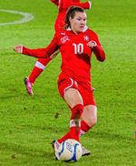 2012년 10월 스위스 국가대표로 활약하는 라모나 바흐만