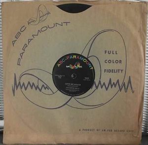 ABC 파라마운트 78rpm 레코드와 원본 슬리브