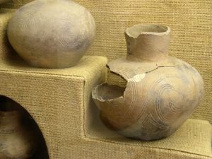 나체즈족의 대촌(Grand Village of the Natchez) 유적지에서 발견된 미시시피 문화 토기