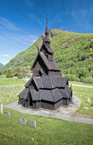 보르군드 주심 교회(Borgund stave church), 노르웨이, 12세기 후반