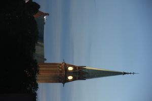 핀란드 코트카의 신고딕 양식 코트카 교회 야경