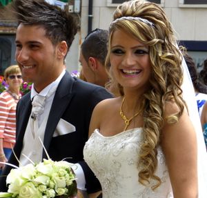 결혼한 아시리아인 부부