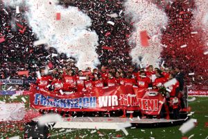 오스트리아는 UEFA 유로 2016 본선 진출을 확정지었다. 사진은 리히텐슈타인과의 승리 후인 2015년 10월 12일에 촬영되었다.