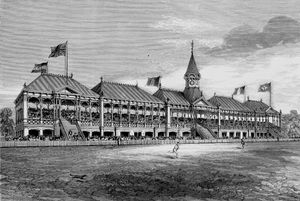 1877년 영국 크리켓팀 방문을 위해 건설된 그랜드스탠드