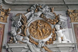 베네치아 궁전의 바로크 양식 장식