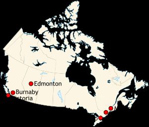 2007년 FIFA U-20 월드컵 경기장 위치
